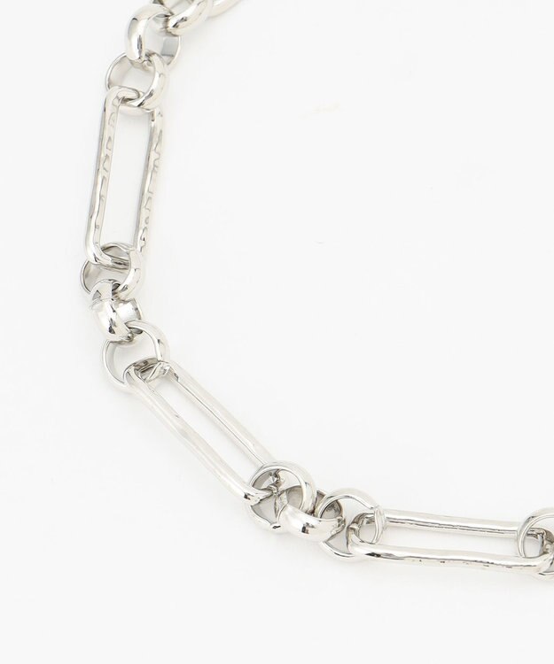 自由区 ミックスチェーンショートネックレス シルバー系