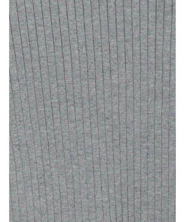 Te chichi 配色レイヤードリブニットプルオーバー グレー