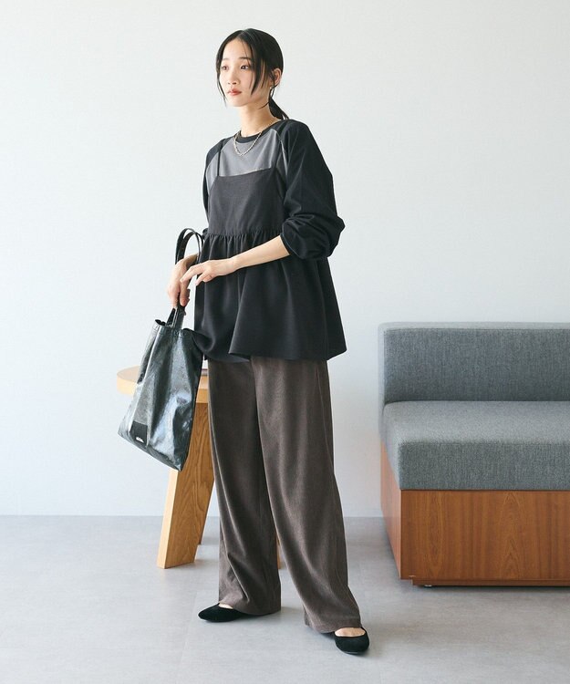 CRAFT STANDARD BOUTIQUE カットコーデュロイパンツ/24AW Charcoal Gray