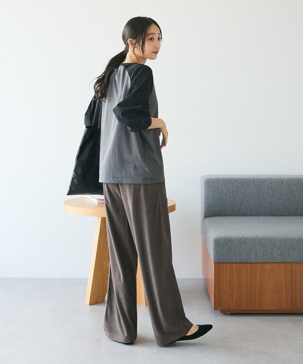 CRAFT STANDARD BOUTIQUE カットコーデュロイパンツ/24AW Charcoal Gray