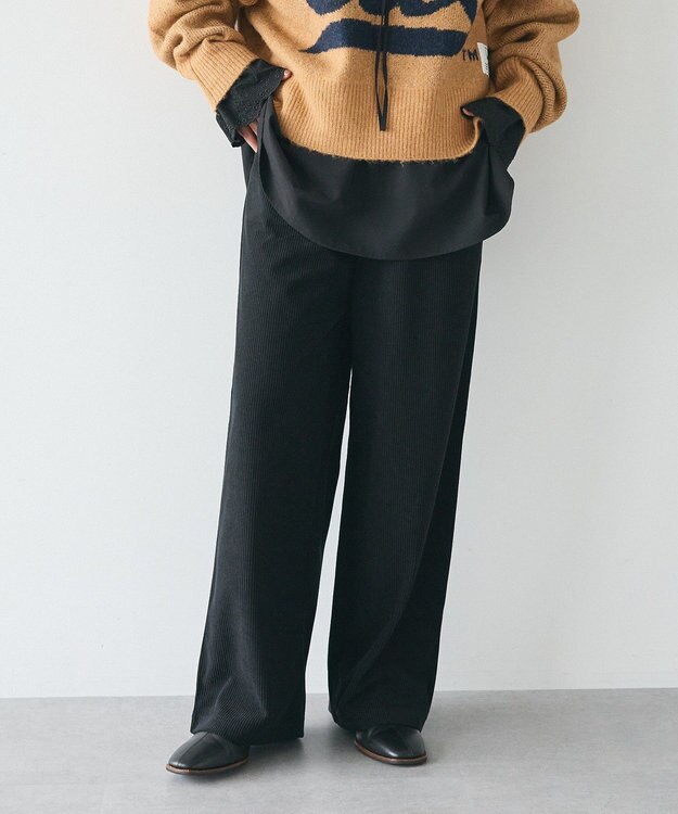 CRAFT STANDARD BOUTIQUE カットコーデュロイパンツ/24AW Black
