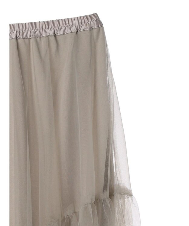 Green Parks ・ＥＬＥＮＣＡＲＥ　ＤＵＥ　チュールティアードスカート Charcoal Gray