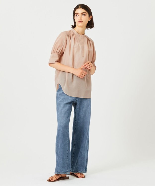 BEIGE， BAC / ハーフスリーブブラウス Nude