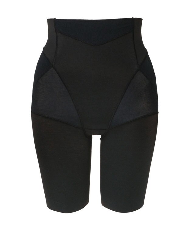 BRADELIS New York 【BRADELIS NewYork / 育尻STEP2・集めて寄せる】桃ソフトサポートガードル 1枚履き可能 補正 下着 ブラック