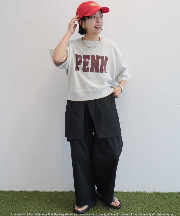 AMERICAN HOLIC 【RUSSELL×PENN】半袖スウェット Gray Mixture