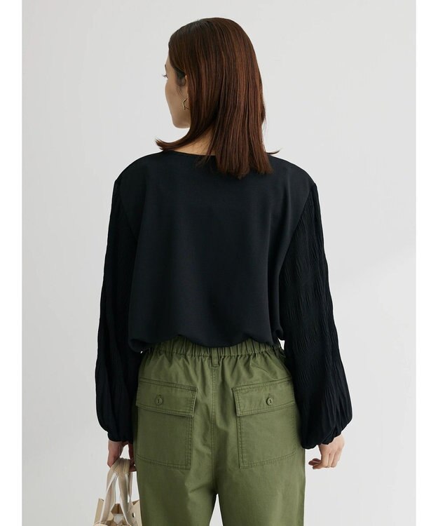 Green Parks マジョリカプリーツプルオーバー Black