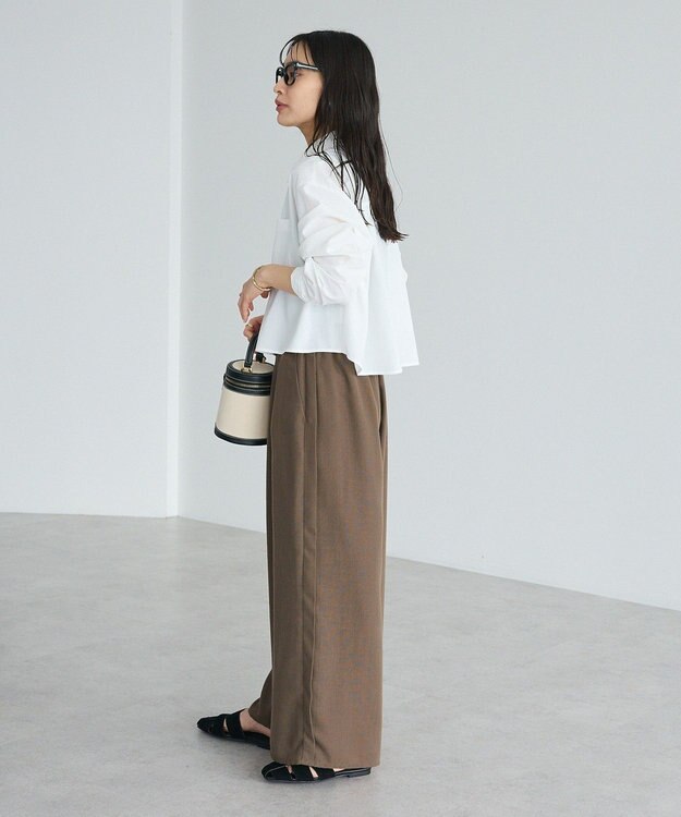 CRAFT STANDARD BOUTIQUE クロップドレングスシャツ White
