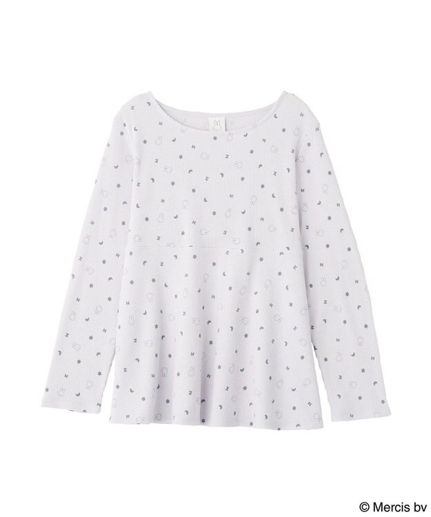 earth music&ecology 【予約】miffy/earth おやすみイラストT ブルー