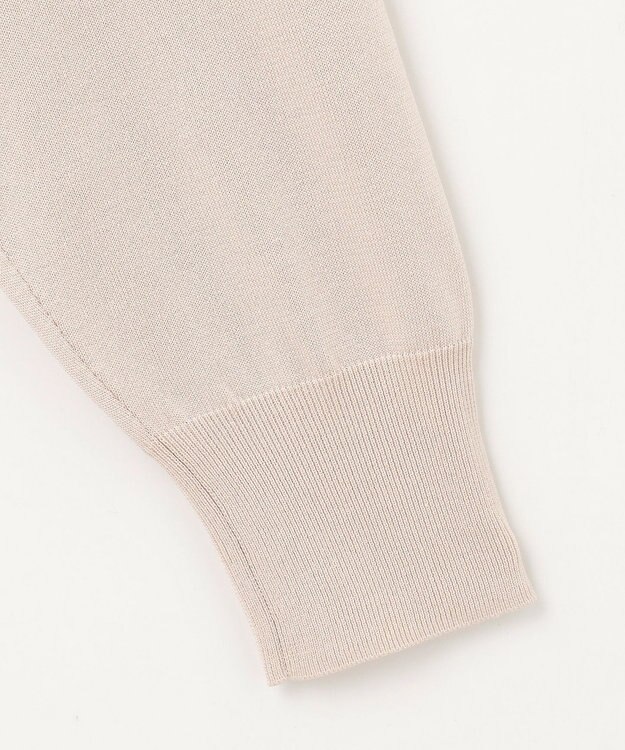 J.PRESS LADIES L 【洗える】シルキーレーヨンストレッチ Vネック カーディガン ベージュ系