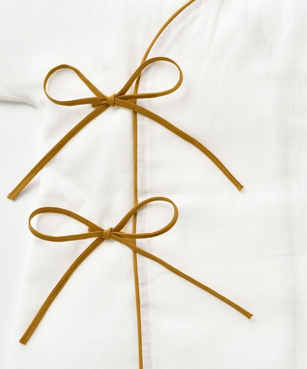 京和晒綿紗 【BABY】ベビーガーゼローブ　3重合わせ マスタードバイアス