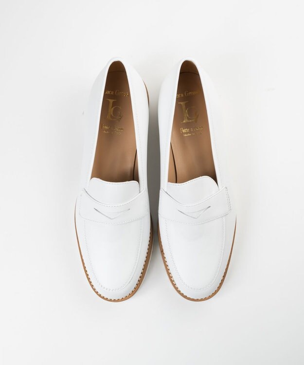 BONTRE 【LucaGrossi/ルカグロッシ】ホワイトソールコインローファー/5025-CAROIO-US ホワイト