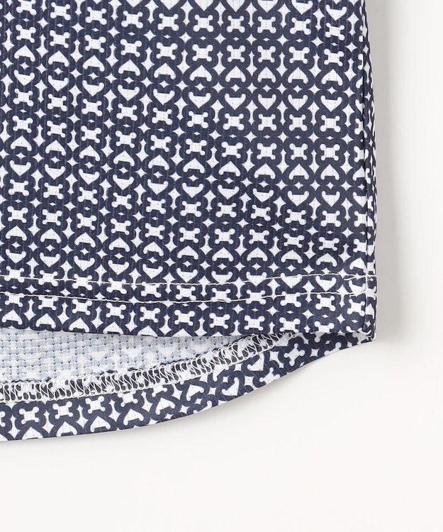 23区GOLF 【WOMEN】サンベールメッシュ モノグラムハーフジップ ネイビー系5