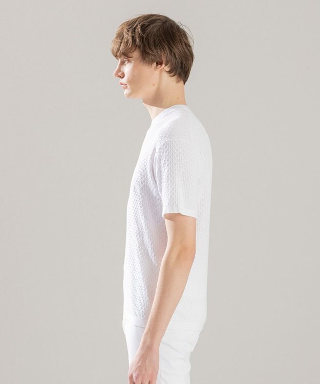 JOSEPH HOMME クールコットンリンクス ニット ホワイト系