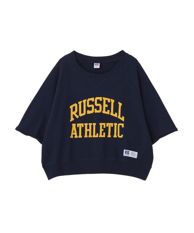 AMERICAN HOLIC 【RUSSELL】ロゴ半袖スウェット Navy