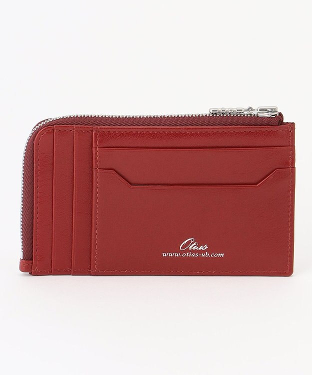 UNBILLION Otias バッファローレザーカードウォレット レッド