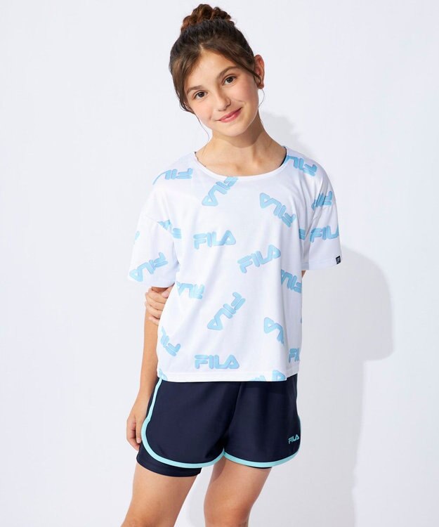 OP／FILA 【FILA】Tシャツ付きスクール水着 サックス