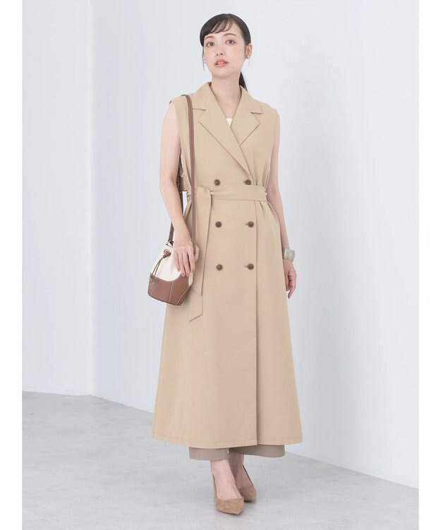 earth music&ecology ロングジレンチ Beige