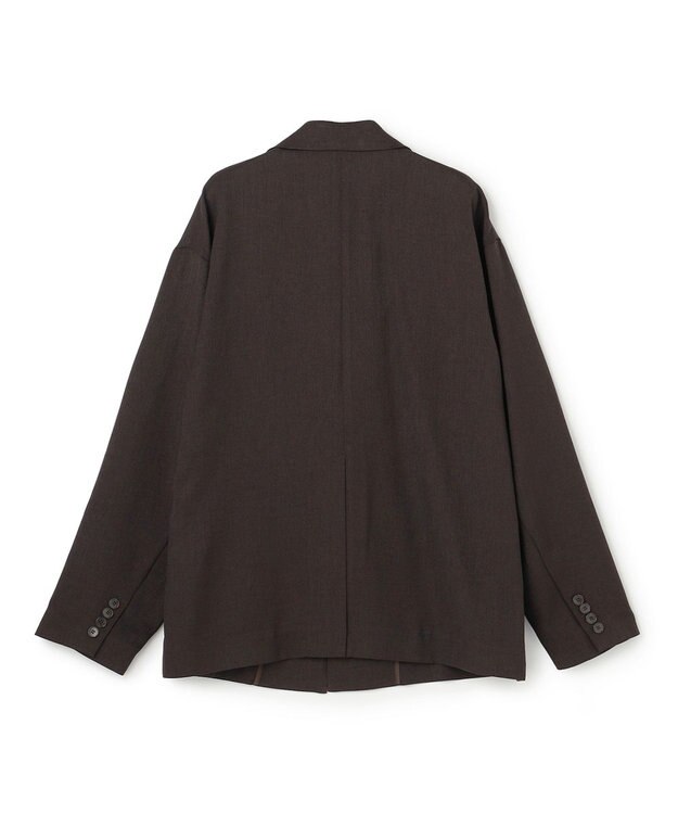uncrave リネンライクツイル ジャケット ダークブラウン