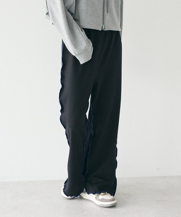 CRAFT STANDARD BOUTIQUE 配色メローパンツ Black