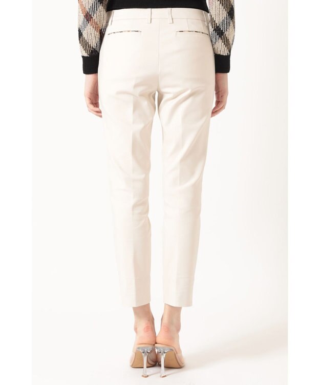 DAKS C/NY ダブルクロス テーパードパンツ アイボリー