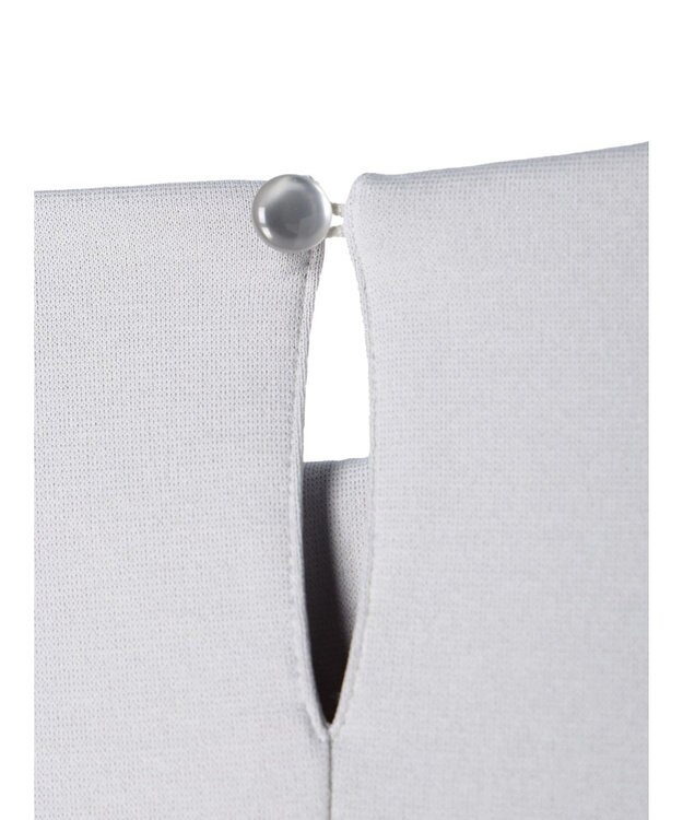 Green Parks マジョリカ袖ドッキングワンピース Gray