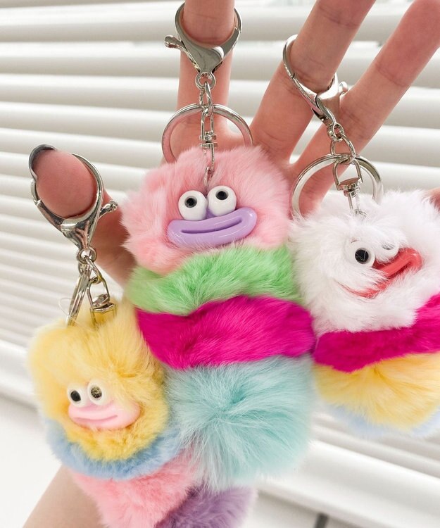 WEGO イモムシモンスターぬいキーホルダー 柄3