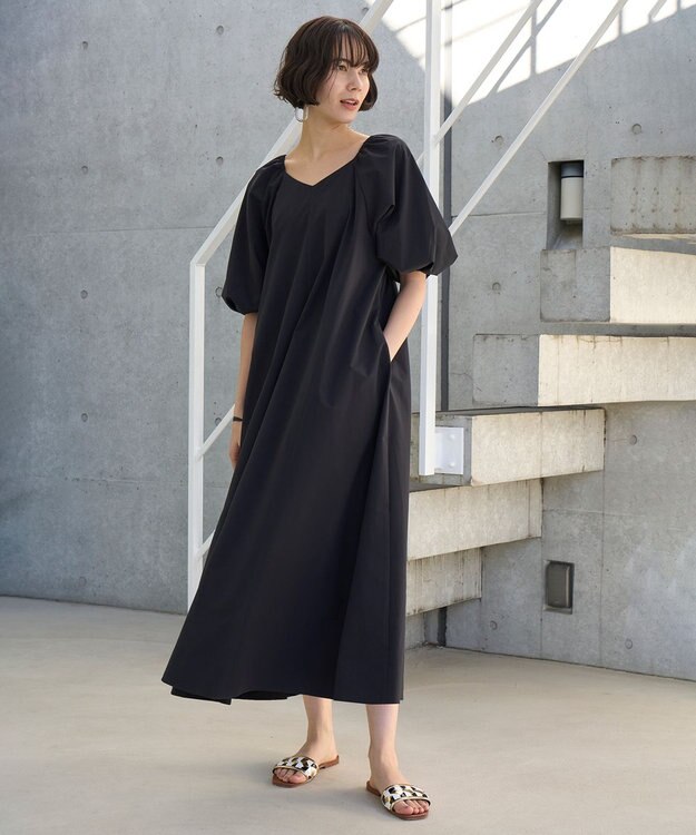UNFILO FINE MOVE 2WAYワンピース ブラック