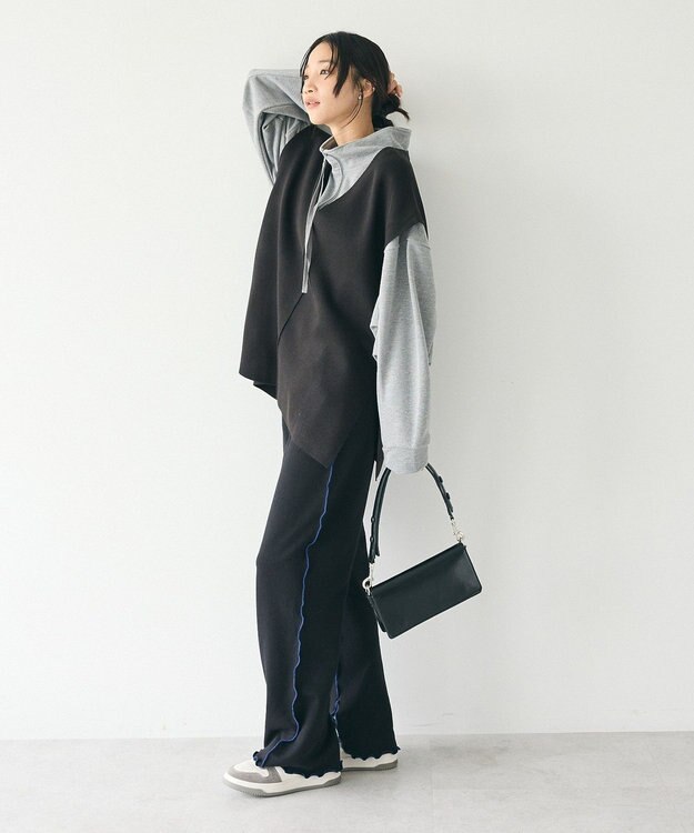 CRAFT STANDARD BOUTIQUE 配色メローパンツ Black