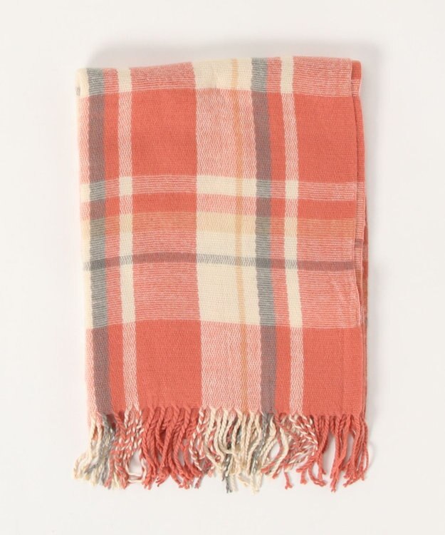 UNBILLION カシュネ cache nez / タータンチェックストール ピンク