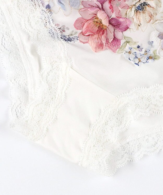 WACOAL ボーイレングス ショーツ 【リボンブラ 脇すっきり】 BXB443とペア はきこみ丈あさめ やわらかく伸びる(バック) レディース PXB643 /ワコール アイボリー