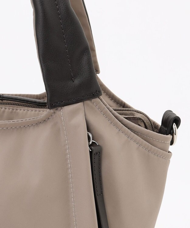 Y'SACCS ふんわりラウンド2WAYトート Sサイズ グレージュ