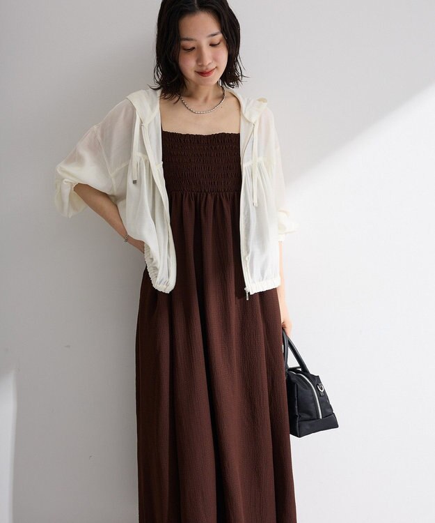 Green Parks サッカーキャミワンピース Brown