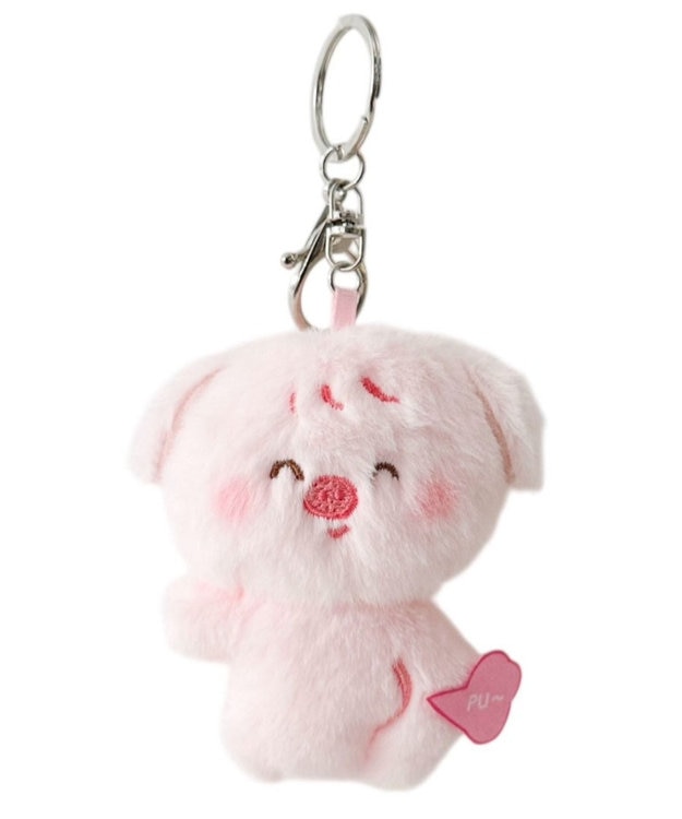 WEGO PU～あにまるぬいぐるみキーホルダー ピンク