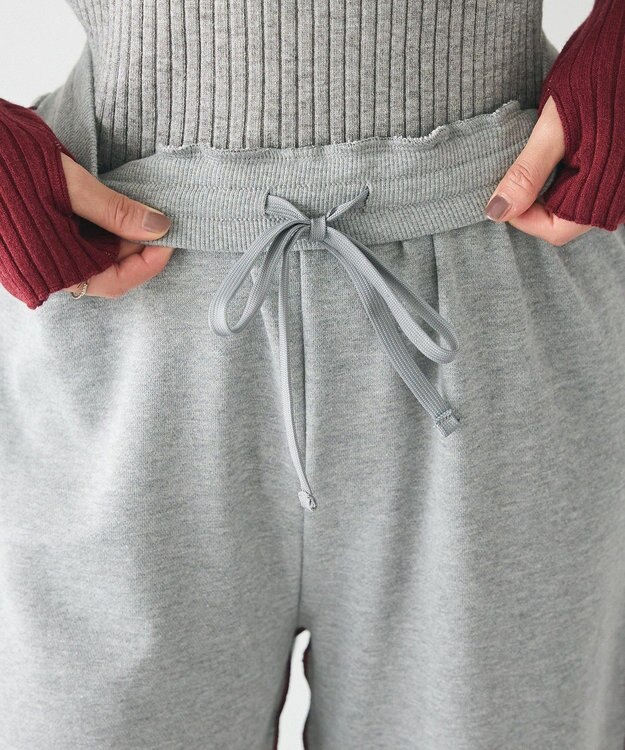 CRAFT STANDARD BOUTIQUE 配色メローパンツ Gray Mixture