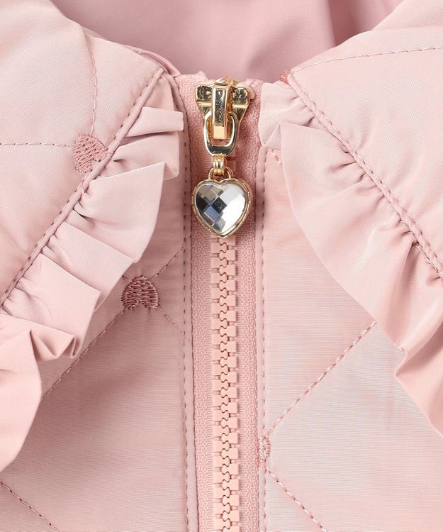 ANY KIDS ハートキルティングブルゾン ピンク