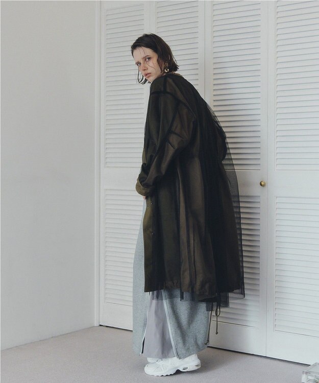 YECCA VECCA 【リバーシブル】2wayミリタリーコート Khaki