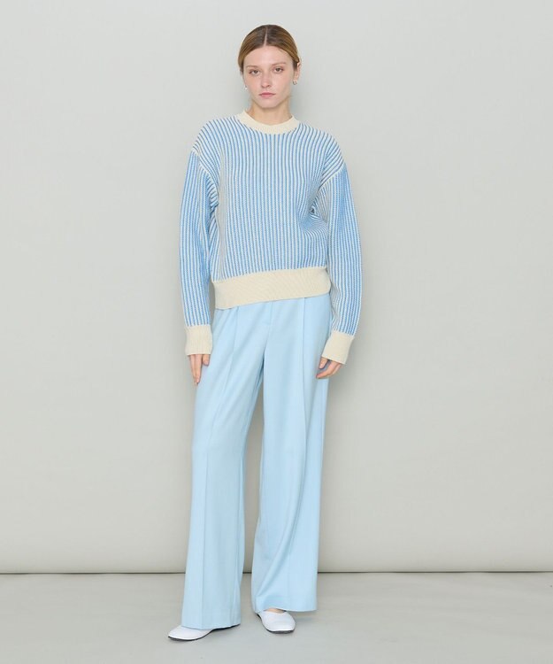 JOSEPH パステルウール　ワイドトラウザーズ Arctic