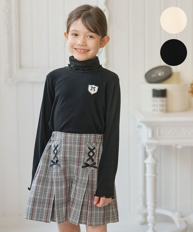 組曲 KIDS 【150-160㎝】なめらかタッチ インナー ブラック