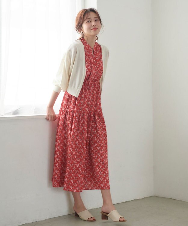 Feroux 【洗える】アイレット ボレロ アイボリー系