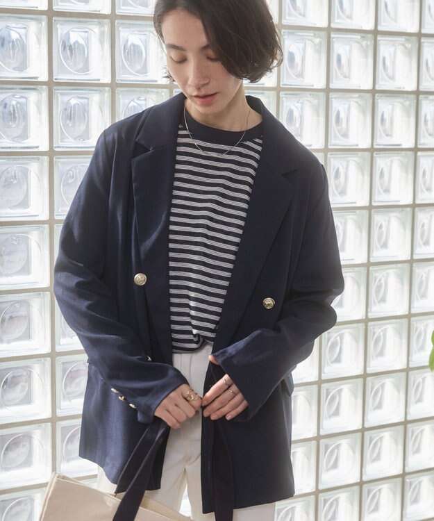 WEGO 【ANGIE VINTAGE】シアースラブボーダーロンＴ ブルーボーダー