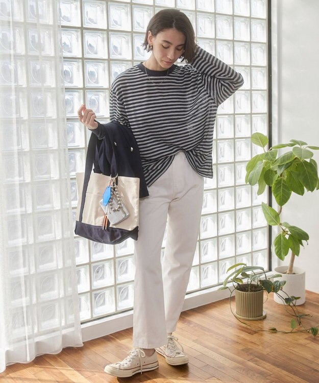 WEGO 【ANGIE VINTAGE】シアースラブボーダーロンＴ ブルーボーダー