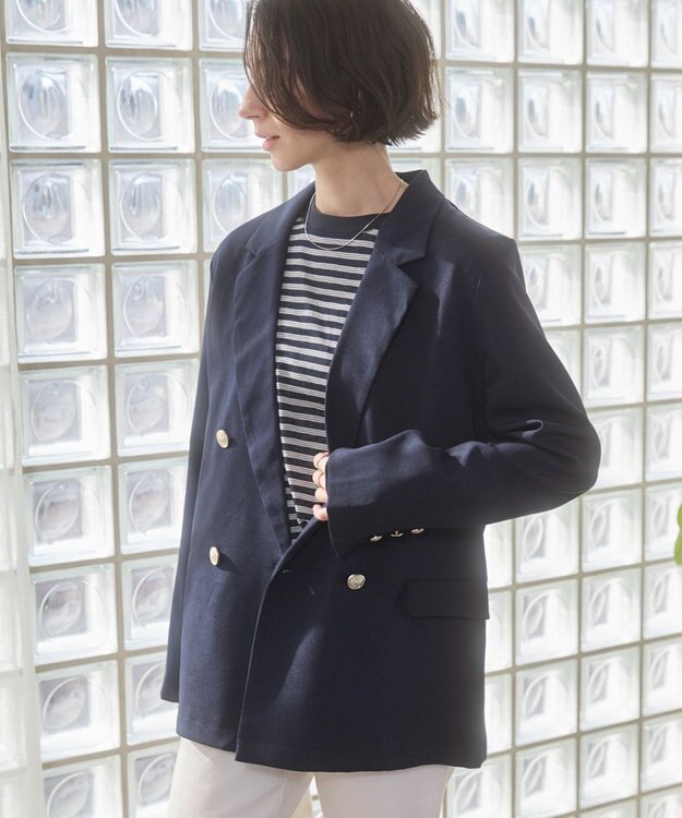 WEGO 【ANGIE VINTAGE】シアースラブボーダーロンＴ ブルーボーダー