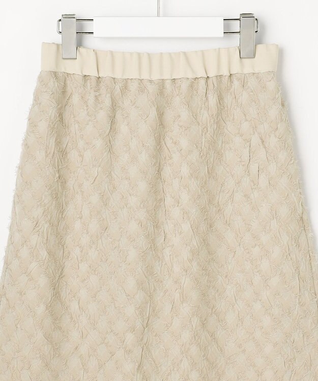 自由区 【セットアップ対応】ワッシャーカットジャカード スカート ベージュ