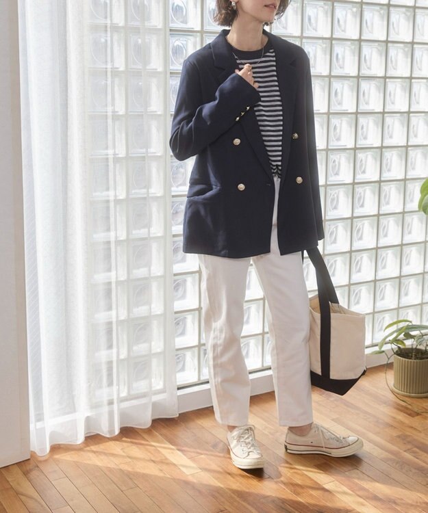 WEGO 【ANGIE VINTAGE】シアースラブボーダーロンＴ ブルーボーダー