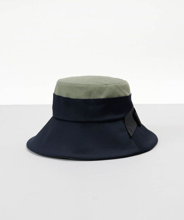 AURORA 【 Beaurance （ビューランス）】バイカラーリボンバケットハット ネイビー