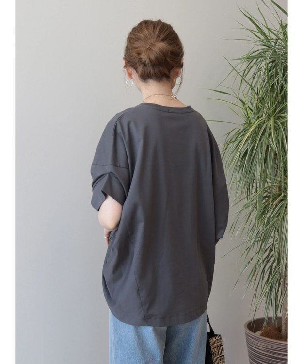 AMERICAN HOLIC ドルマン変形カットプルオーバー Charcoal Gray