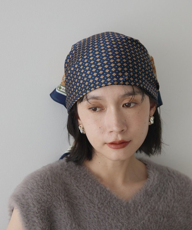 AMERICAN HOLIC 小紋柄アソートスカーフ Navy