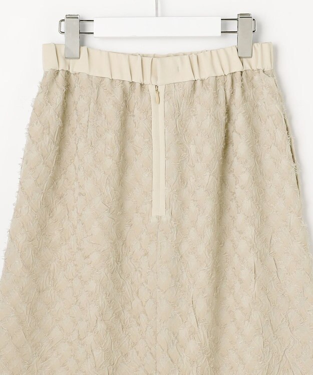 自由区 【セットアップ対応】ワッシャーカットジャカード スカート ベージュ