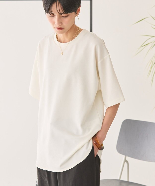 AMERICAN HOLIC ジョーゼットラウンドヘムトップス Off White