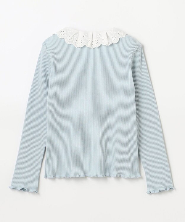 組曲 KIDS 【110-140㎝】フリルリブ2WAY トップス サックスブルー系